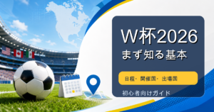 ワールドカップ2026の基本情報を表すアイキャッチ画像